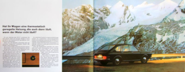Volkswagen 411 Modelprogram 1969 "Stellen Sie Ihren Wagen mal daneben" Carbrochure (5920)